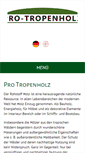 Mobile Screenshot of pro-tropenholz.de